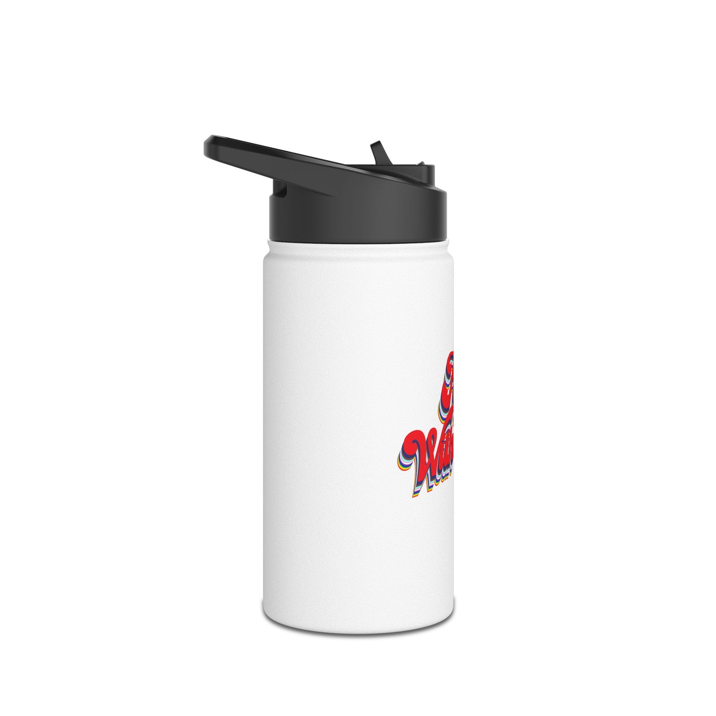 Fighting with Pride Stainless Steel Water Bottle, Standard Lid