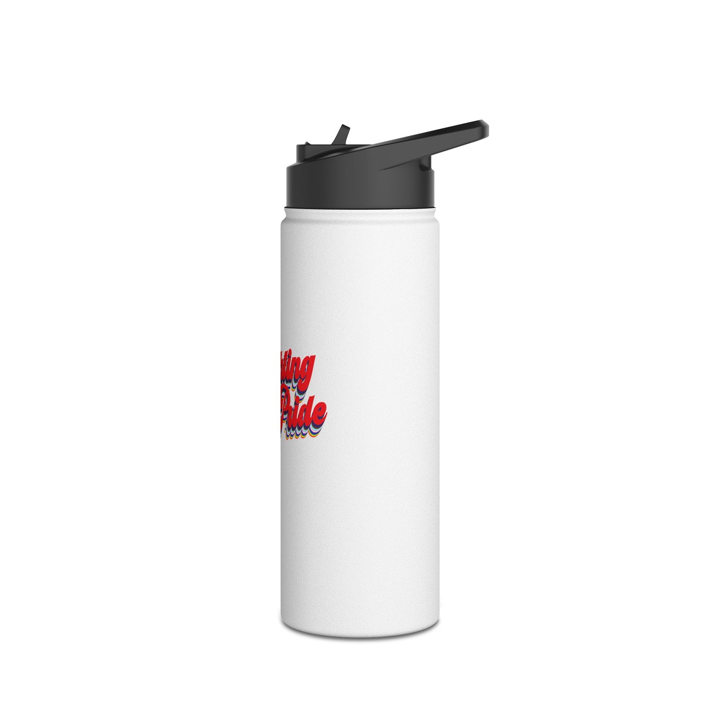 Fighting with Pride Stainless Steel Water Bottle, Standard Lid