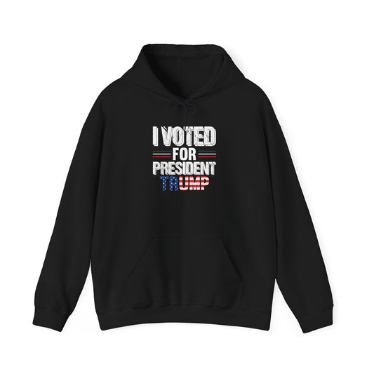 I Voted For President Trump Unisex Heavy Blend Hoodie