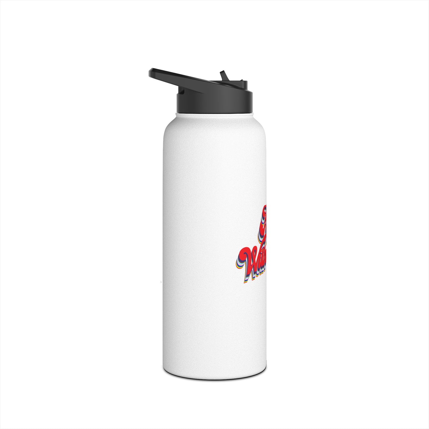 Fighting with Pride Stainless Steel Water Bottle, Standard Lid